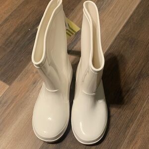 Kids' White Rain Boots